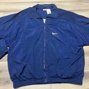 Vintage‎ 90's Nike Air Windbreaker Zip Up Jacket Size XL Big Swoosh